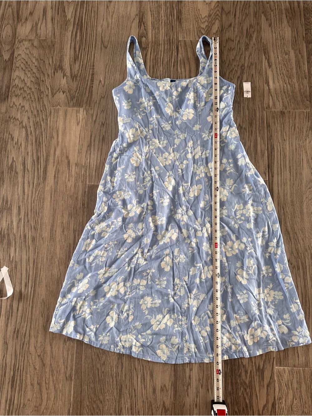 Old Navy Light Blue Floral Midi Dress